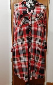 Plaid Button Down Dress